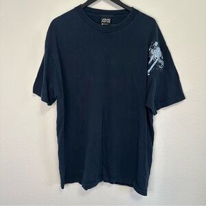 Men’s Liquid Force Navy T-Shirt XL with Blue Graffiti Logo